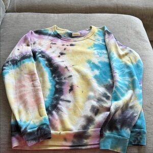 Colorful “Mother” Brand Tie-Dye Sweatshirt